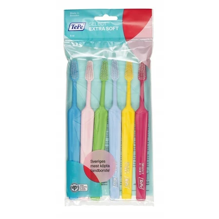 Tandenborstel TePe Select X-soft 1×6 stuks, 4+2 gratis