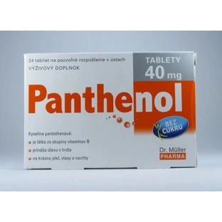 Dr Müller PANTHENOL 40 MG 1×24 tbl, complément alimentaire
