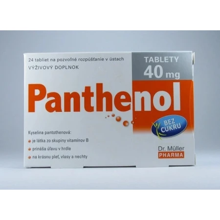 Dr Müller PANTHENOL 40 MG 1×24 tbl, complément alimentaire