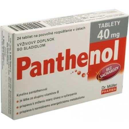 Dr Müller PANTHENOL 40 MG 1×24 tbl, complément alimentaire