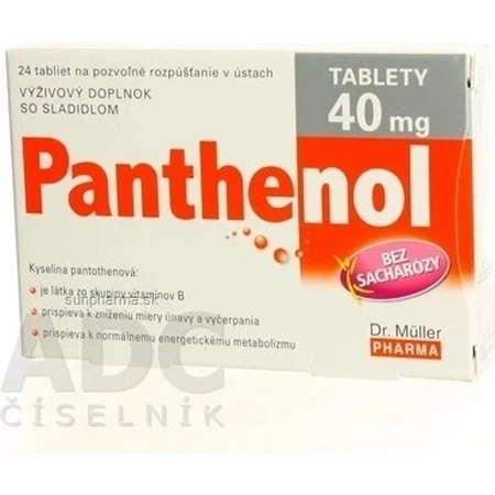 Dr Müller PANTHENOL 40 MG 1×24 tbl, complément alimentaire