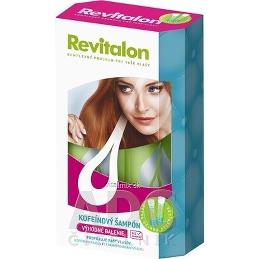 VITAR Revitalon Revitalon CAFFEINE CAFFEINE SHAMPOO DUOPACK praktische Packung 2x250 ml, 1x1 Set