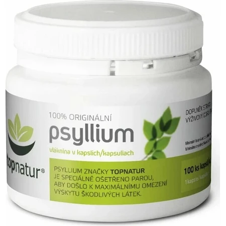 topnatur PSYLLIUM fibra 1×100 cps, complemento alimenticio