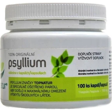 topnatur PSYLLIUM fibra 1×100 cps, complemento alimenticio