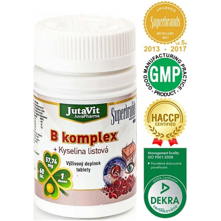 JutaVit B-Komplex + Folsäure tbl 1x60 Stück