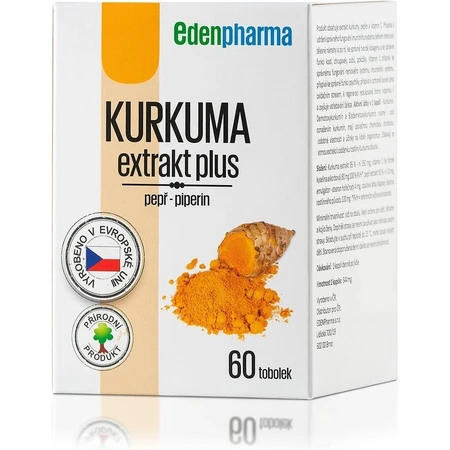 EDENPharma KURKUMA extrait plus 1×60 cps, complément alimentaire