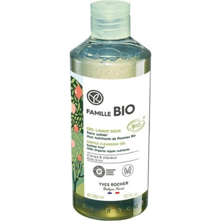 Yves Rocher Lavaggio delicato per corpo e capelli FAMILLE BIO 1×390ml, lavaggio per corpo e capelli