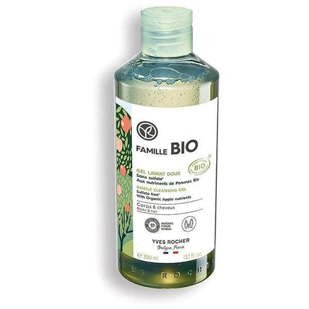 Yves Rocher Sanfte Körper- und Haarwäsche FAMILLE BIO 1×390ml, Körper- und Haarwäsche