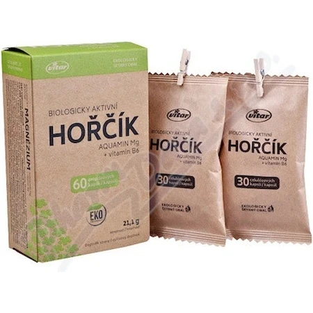 VITAR HORČÍK AQUAMIN Mg + vitamine B6 1×60 cps, voedingssupplement