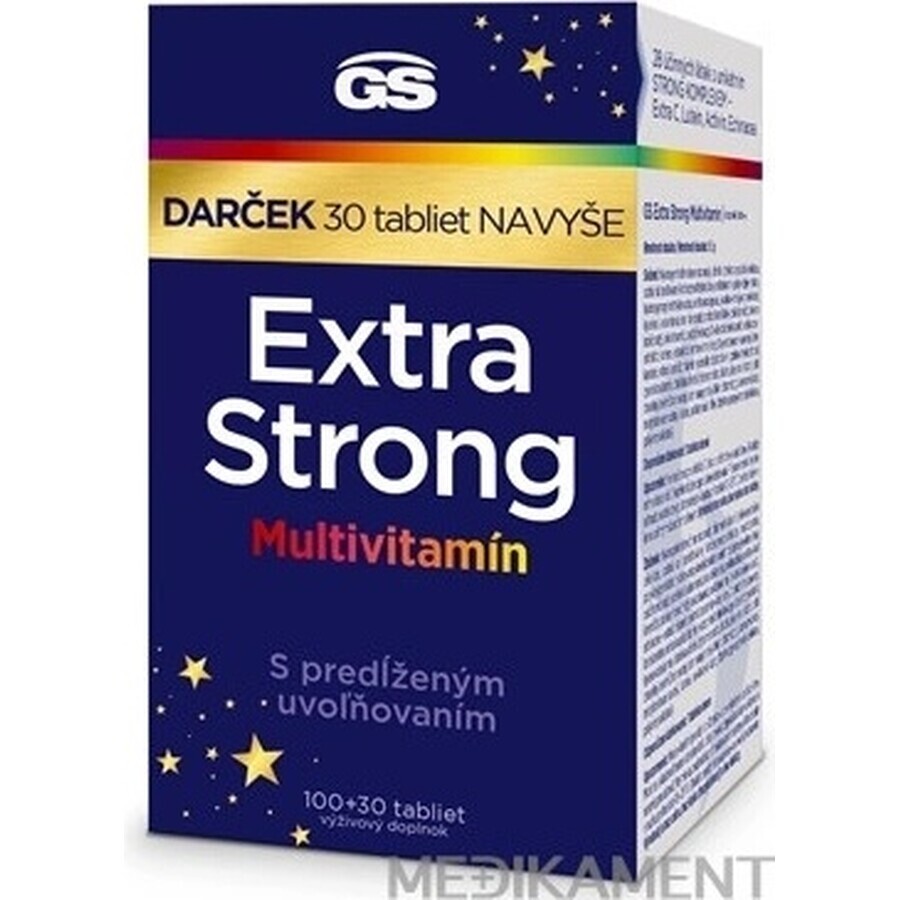 GS Extra Strong Multivitamin 1×130 tbl, complément alimentaire