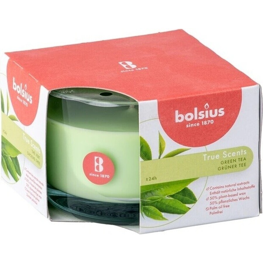Bolsius Aromatic 2.0 Bougie parfumée en verre au thé vert 1×1 pc, dimensions 90 x 63 mm Bolsius Aromatic 2.0 Bougie parfumée en verre au thé vert 1×1 pc, dimensions 90 x 63 mm
