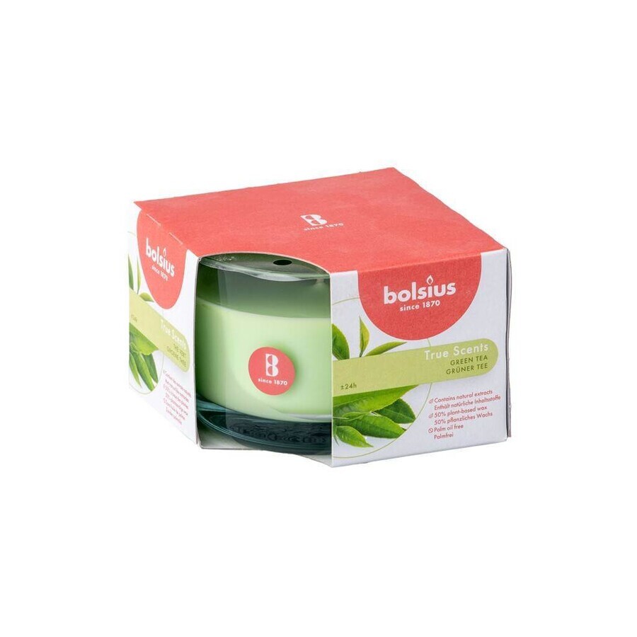 Bolsius Aromatic 2.0 Bougie parfumée en verre au thé vert 1×1 pc, dimensions 90 x 63 mm Bolsius Aromatic 2.0 Bougie parfumée en verre au thé vert 1×1 pc, dimensions 90 x 63 mm