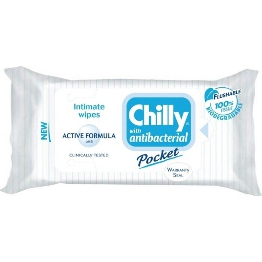 Chilly antibacteriële doekjes 1×12 stuks, doekjes Chilly antibacteriële doekjes 1×12 stuks, doekjes
