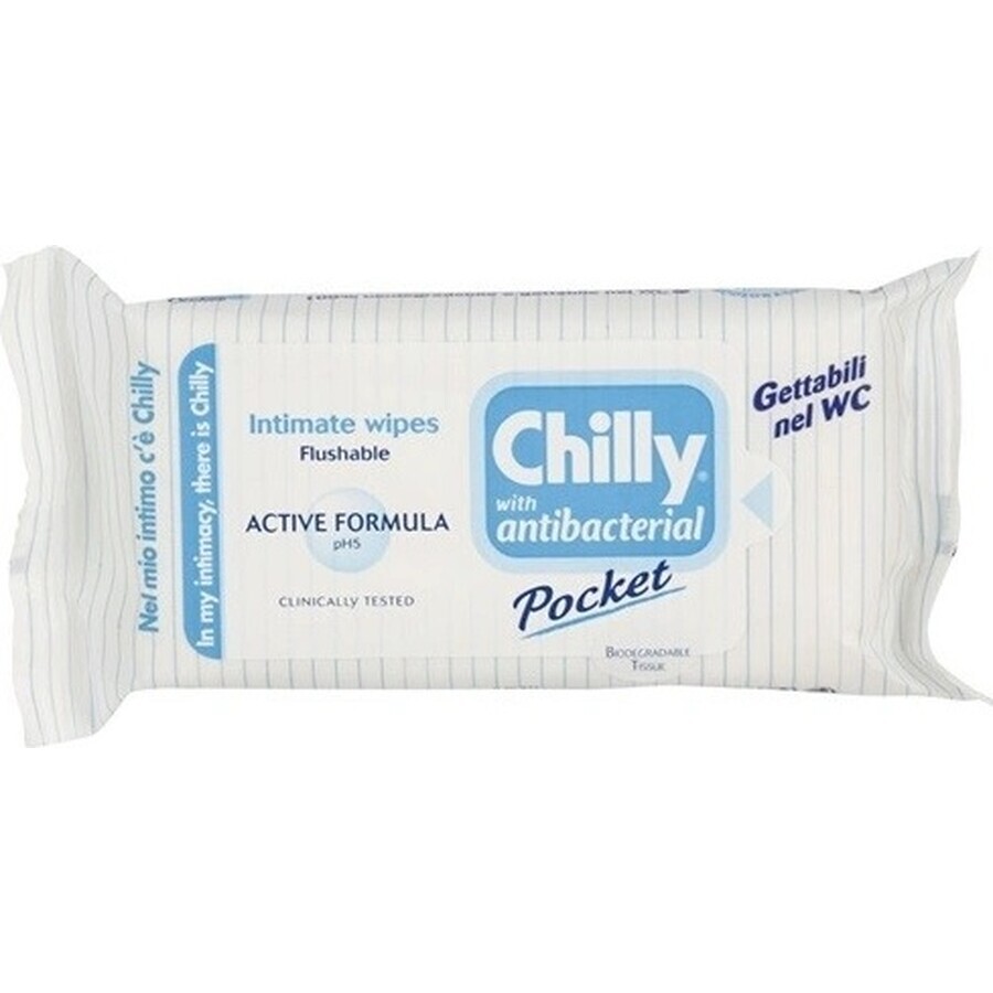 Chilly antibacteriële doekjes 1×12 stuks, doekjes Chilly antibacteriële doekjes 1×12 stuks, doekjes