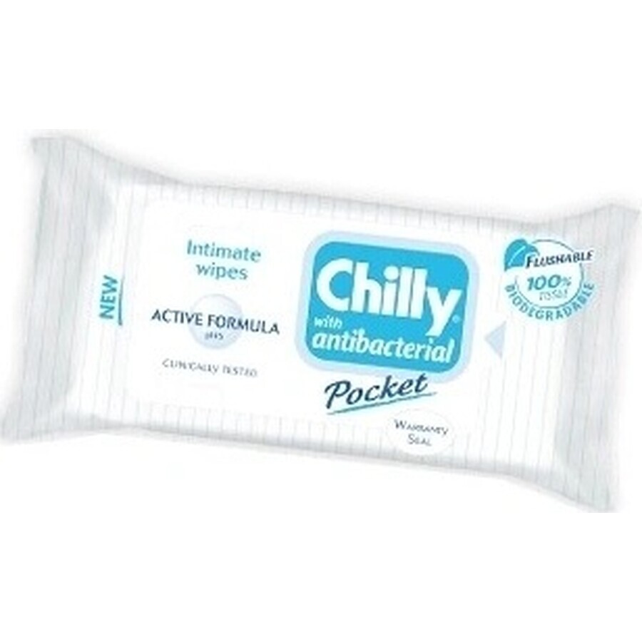 Chilly antibacteriële doekjes 1×12 stuks, doekjes Chilly antibacteriële doekjes 1×12 stuks, doekjes