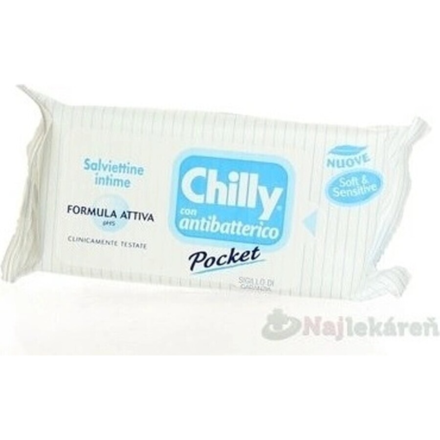 Chilly antibacteriële doekjes 1×12 stuks, doekjes Chilly antibacteriële doekjes 1×12 stuks, doekjes