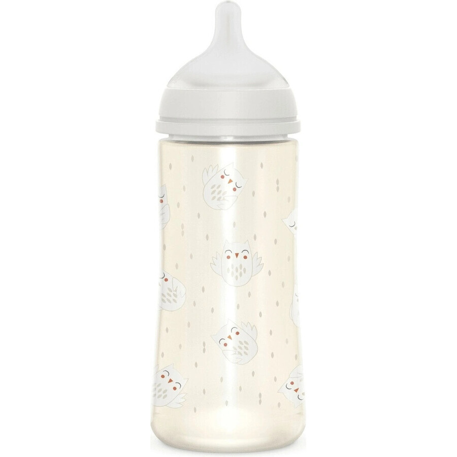 SUAVINEX | BONHOMIA Biberon da 360 ml fisiologico SX PRO +6 LF - bianco 1×360 ml, biberon