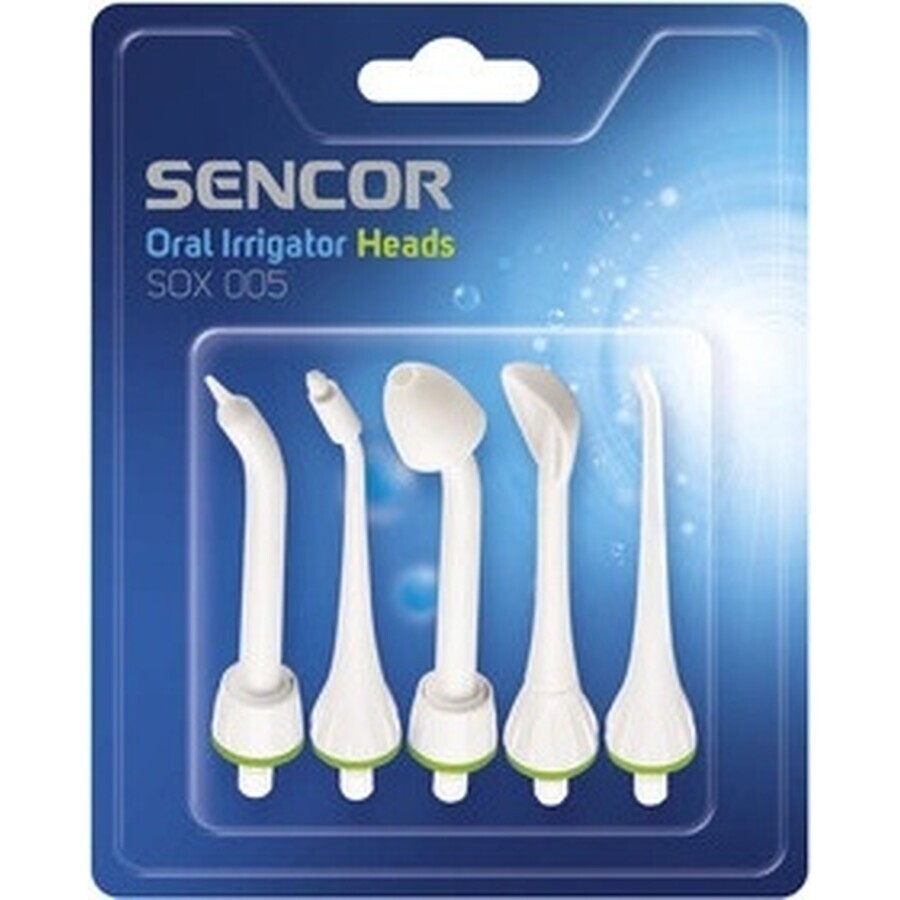 SENCOR SOX 005 SOX TESTS 1×11 pezzi, testine di ricambio per doccia orale SENCOR SOX 005 SOX TESTS 1×11 pezzi, testine di ricambio per doccia orale
