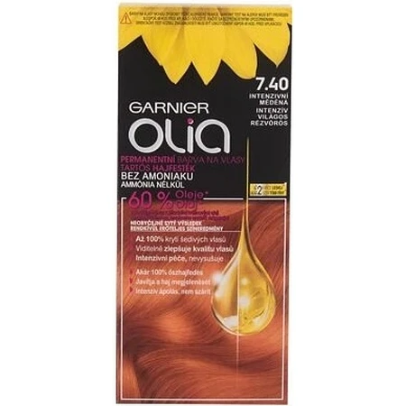 Garnier Olia Permanente Haarkleuring 7.40 Intense Koper 1×1 set, permanente haarkleuring