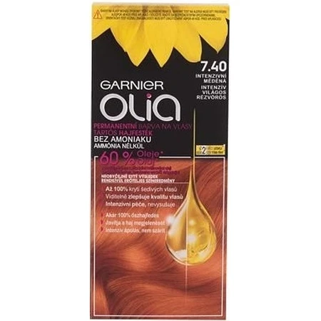 Garnier Olia Permanente Haarkleuring 7.40 Intense Koper 1×1 set, permanente haarkleuring