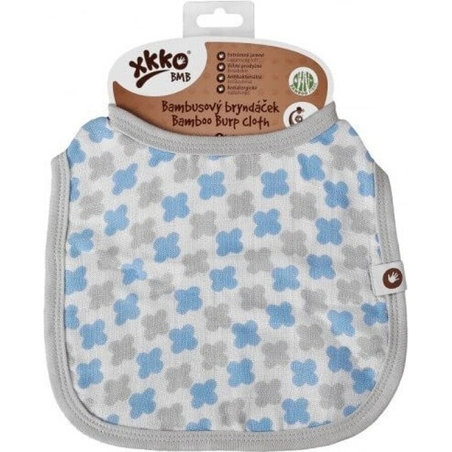 XKKO Babero de bambú escandinavo bebé azul cruzado 1×1 ud. XKKO Babero de bambú escandinavo bebé azul cruzado 1×1 ud.
