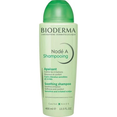 BIODERMA Nodé A shampooing pour cuir chevelu sensible et irrité 1×400 ml, shampooing
