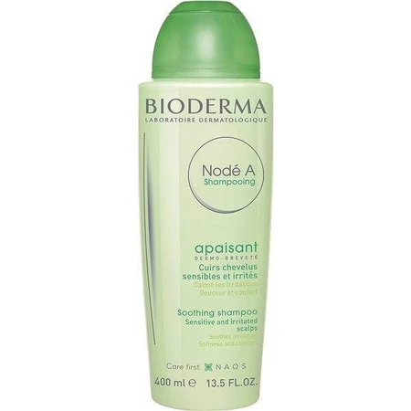 BIODERMA Nodé A shampooing pour cuir chevelu sensible et irrité 1×400 ml, shampooing