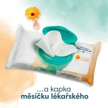 Lingettes pour bébé Pampers Harmonie Protect & Care, 4 x 44 pièces