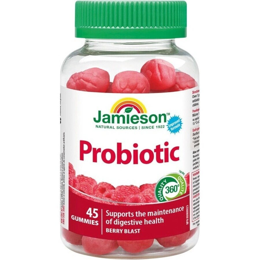 Probiotic Gummies Gélatine Gummies 45 pcs 1×45 pcs, complément alimentaire
