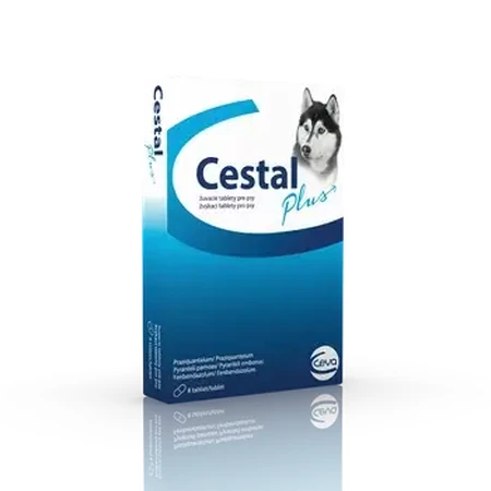 Cestal Plus chewable tablets for dogs 1×8 tbl, flavored parasite tablets for dogs