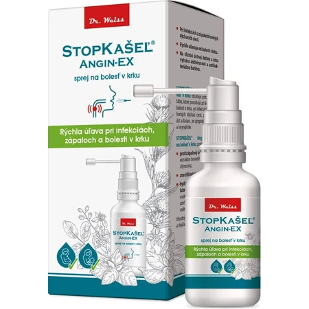 StopCough ANGIN-EX spray para el dolor de garganta 1×30 ml, spray