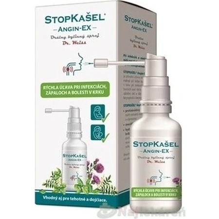 StopCough ANGIN-EX spray para el dolor de garganta 1×30 ml, spray