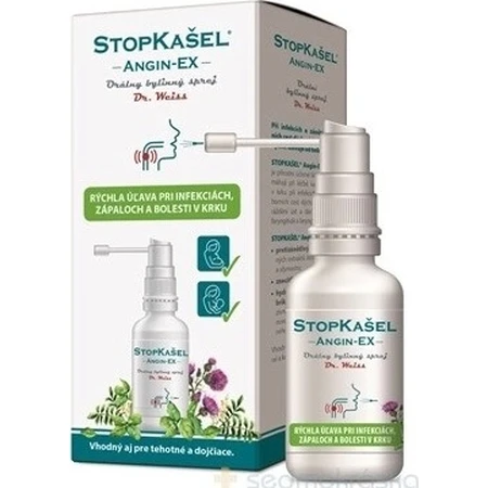 StopCough ANGIN-EX spray para el dolor de garganta 1×30 ml, spray