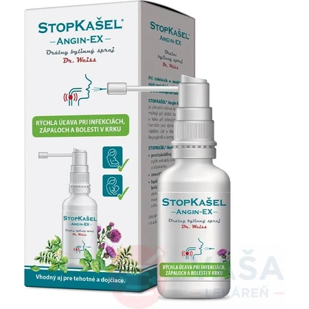 StopCough ANGIN-EX spray para el dolor de garganta 1×30 ml, spray