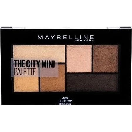 Maybelline New York The City Mini Palette Paleta de sombras de ojos 400 Rooftop Bronzes 1×6 g, paleta de sombras de ojos