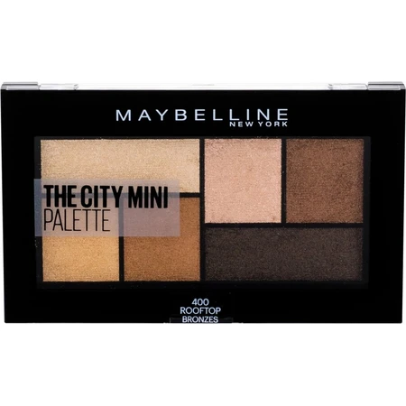 Maybelline New York The City Mini Palette Paleta de sombras de ojos 400 Rooftop Bronzes 1×6 g, paleta de sombras de ojos