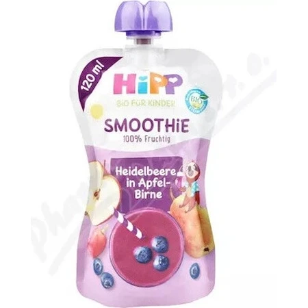 HiPP BIO Smoothie MIX Apple Pear Blueberries 1×120 ml, fruits et légumes, 12m+
