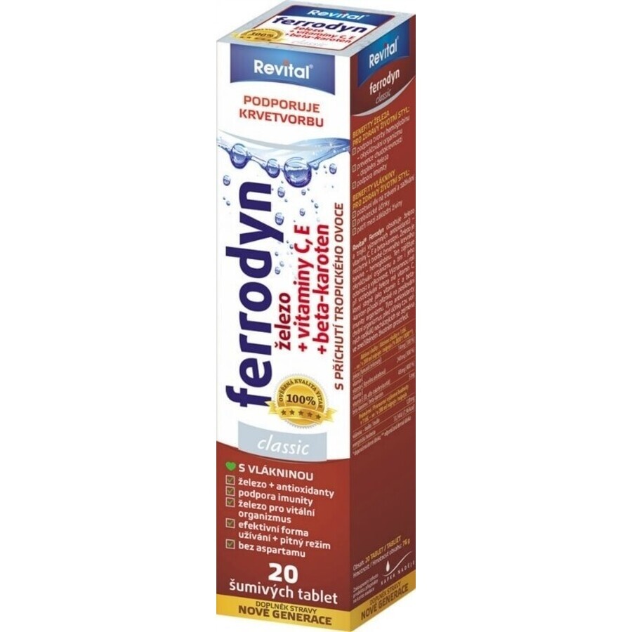 REVITAL FERRODYN 1×20 tbl, fer + antioxydants