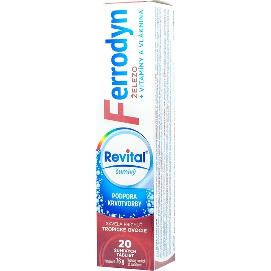 REVITAL FERRODYN 1×20 tbl, fer + antioxydants