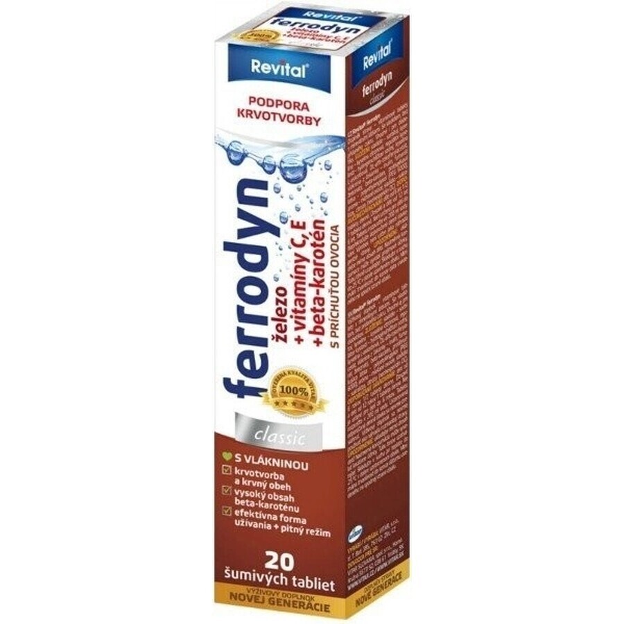 REVITAL FERRODYN 1×20 tbl, fer + antioxydants