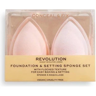 Revolution Conceal & Fix Setting Set 1×1 éponge de maquillage