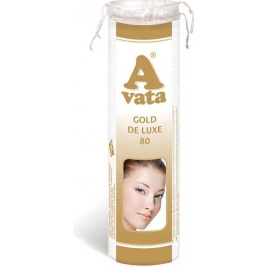 Shop A GOLD DE LUXE Baumwolle Wattepads 1x80 Stück A GOLD DE LUXE Baumwolle Wattepads 1x80 Stück