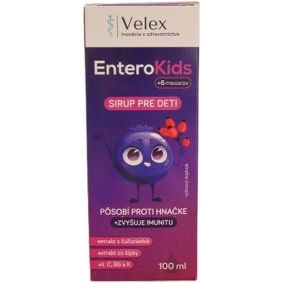 EnteroKids sciroppo per bambini da 6 mesi 1×100 ml, integratore alimentare