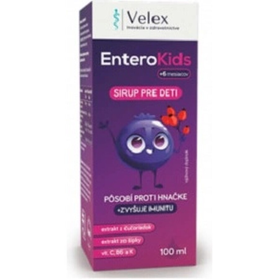 EnteroKids sciroppo per bambini da 6 mesi 1×100 ml, integratore alimentare