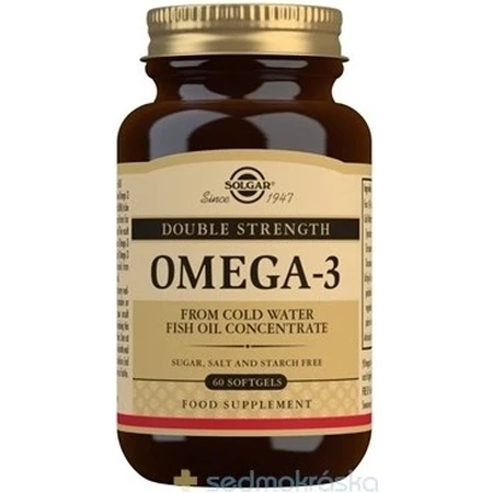 Solgar Omega-3 Double Strength Aceite de Pescado de Agua Fría 60 cápsulas 1×60 tbl