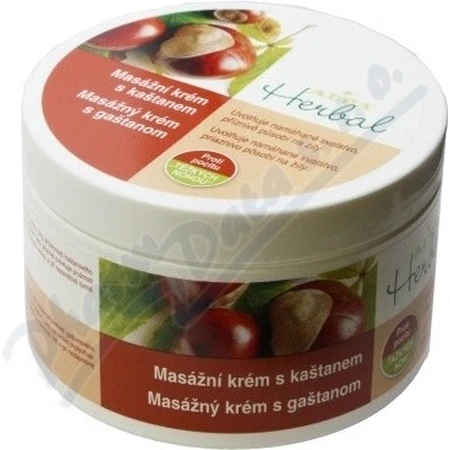 ALPA Crema de masaje a base de hierbas con castaño 1×250 ml, crema de masaje