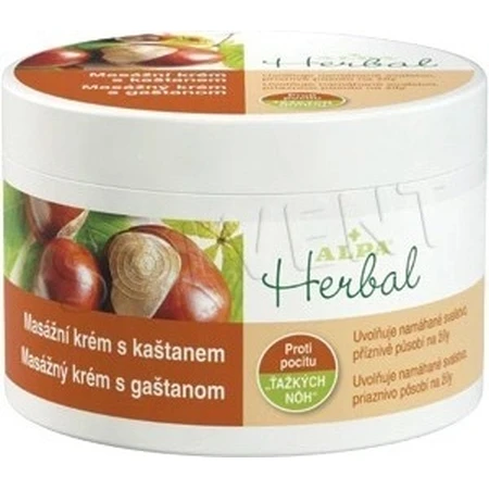 ALPA Crema de masaje a base de hierbas con castaño 1×250 ml, crema de masaje