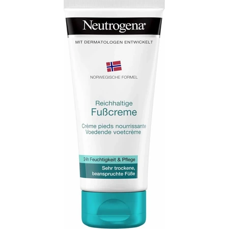 NEUTROGENA® Crema de pies ultra nutritiva con fórmula noruega 1×100 ml, crema de pies