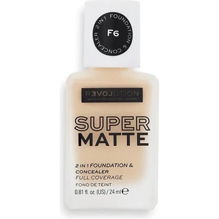 Revolution Relove, Foundation Supermatte F6, Make-up 1×24 ml, Make-up