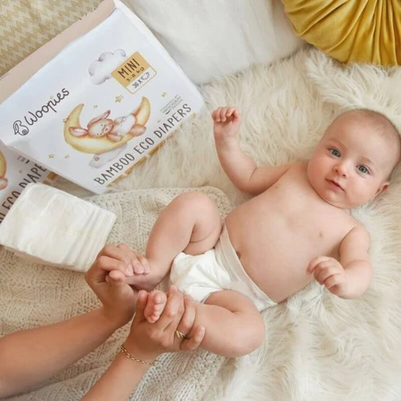 Woopies Wooden Spoon Woopies Baby ECO Diapers Mini 3-8 kg 36 pcs 1×36pcs, ECO Diapers